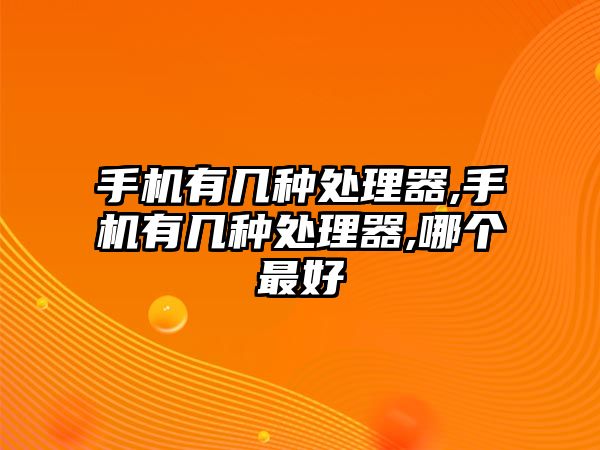 手機(jī)有幾種處理器,手機(jī)有幾種處理器,哪個最好