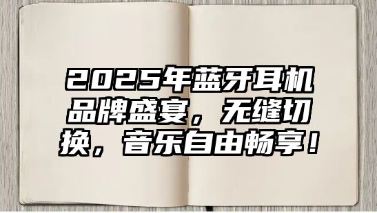 2025年藍(lán)牙耳機(jī)品牌盛宴，無縫切換，音樂自由暢享！